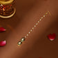 Ruby Raang Green Double Teardrop Kundan Maang Tikka with Meenakari | Swadesiicart