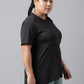 MKH Plus Size Typography Printed Dri-FIT Relaxed Fit Drop-Shoulder Sleeves Gym T-shirt - Swadesiicart