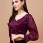 Tikhi Imli Sweetheart Neck Saree Blouse | Swadesiicart