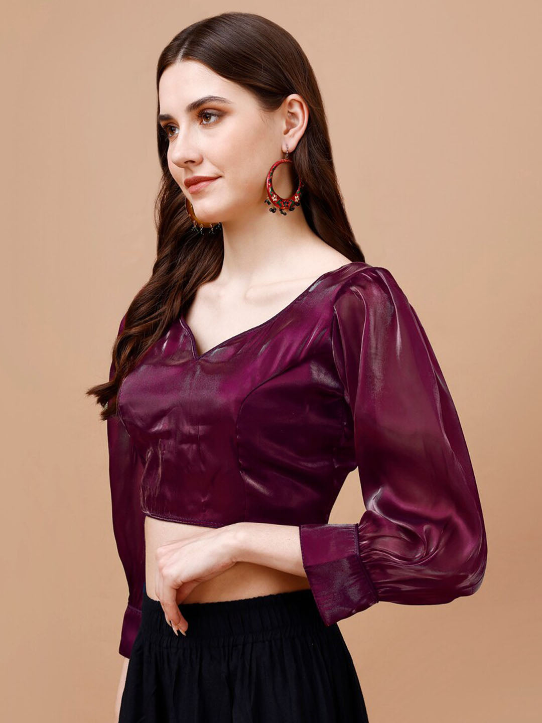 Tikhi Imli Sweetheart Neck Saree Blouse | Swadesiicart
