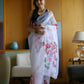 Vamsee Dhruti2 White Organza Saree - Swadesiicart