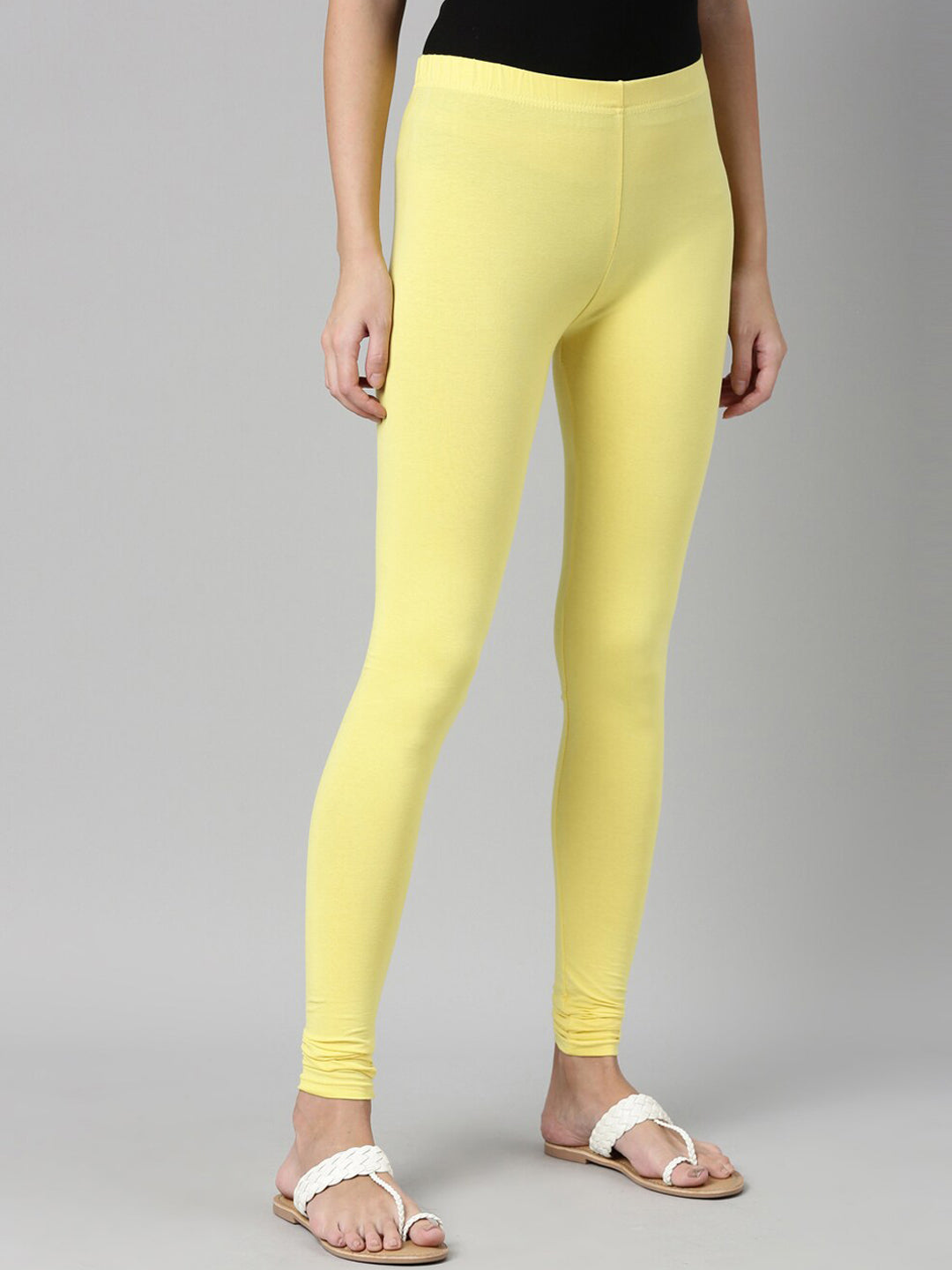 Souchii Slim Fit Churidar-Length Leggings - Swadesiicart