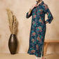 Anouk Floral Printed Mirror Work Straight Kurta - Swadesiicart