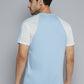 Alcis Men Blue Solid Slim Fit T-shirt | Swadesiicart