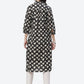 Biba Women Black and White Ethnic Motifs Print Straight Kurta - Swadesiicart