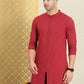 House of Pataudi Men Chikankari Embroidered Pure cotton Jashn Kurta with Pyjama | Swadesiicart