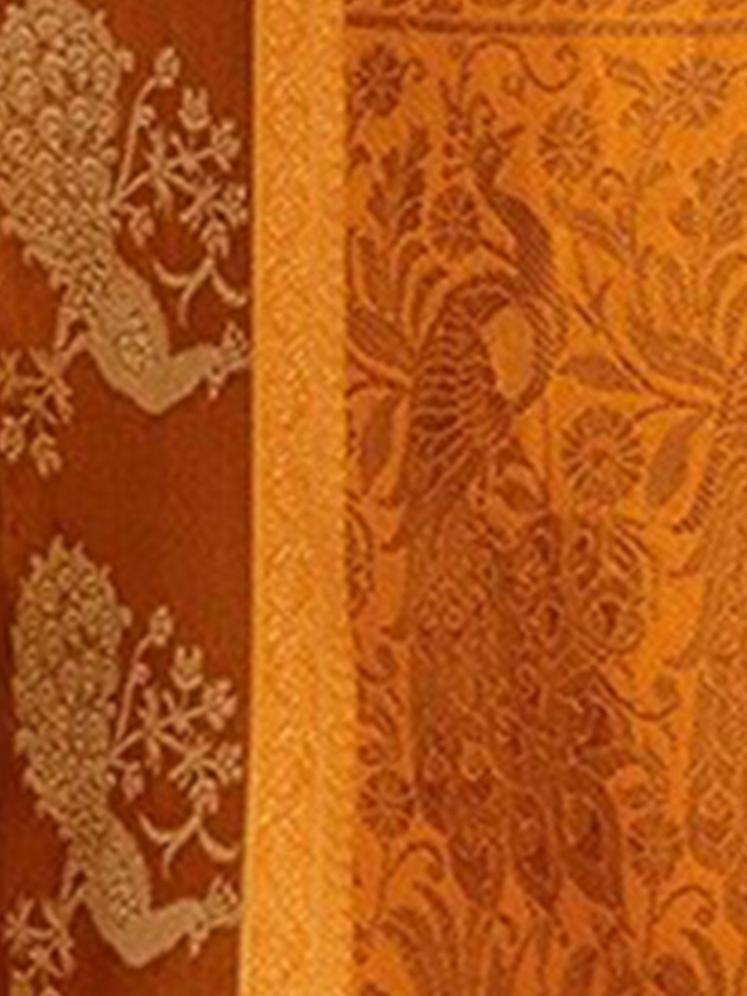 Sangria Ethnic Motifs Woven Design Art Silk Banarasi Saree | Swadesiicart