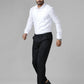 Ramraj Cotton Cotton Linen Full Sleeve White Shirt | Swadesiicart