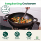 The Indus Valley CASTrong Cast Iron Cookware Set: Tawa + Kadai, Kitchen Set for Home, Pre-seasoned, 100% Pure, Toxin-free, Induction