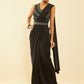Soch Black Embellished Beads and Stones Ready to Wear Saree | Swadesiicart