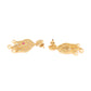 Saraf RS Jewellery Gold-Polished White & Magenta American Diamond Studded Jewellery Set - Swadesiicart