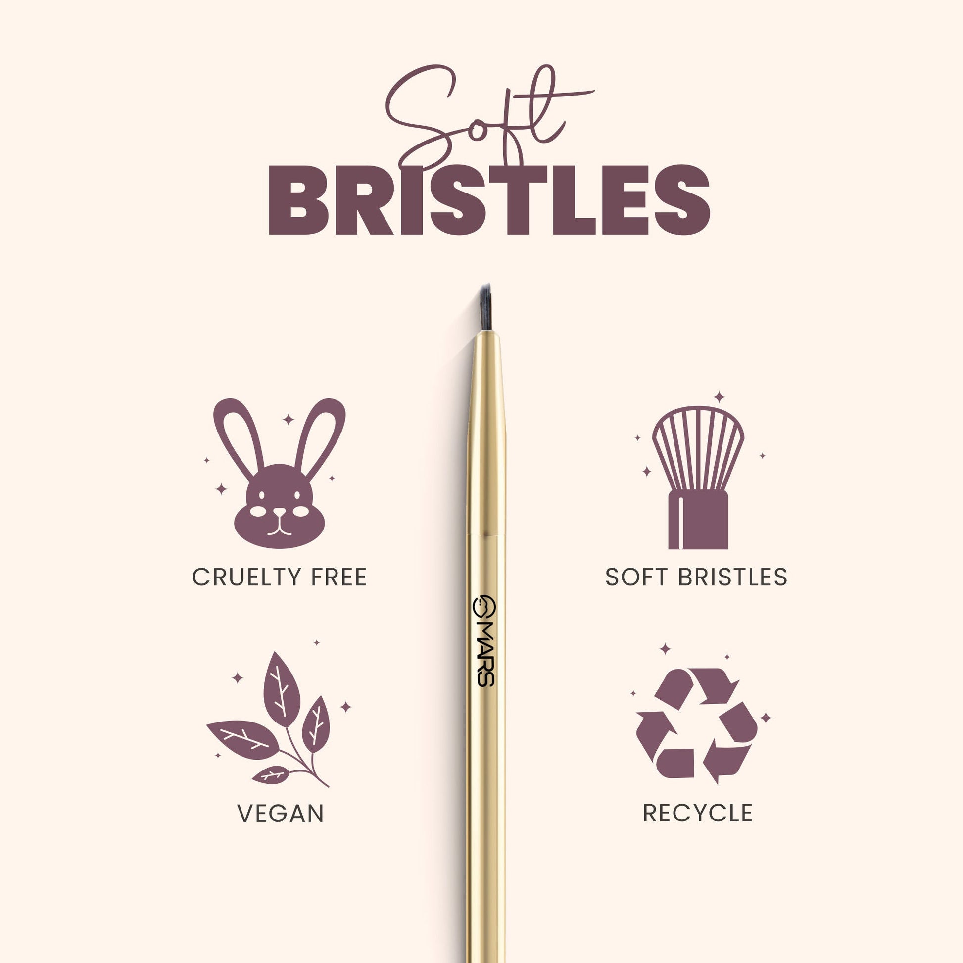 MARS Cosmetics Artist Arsenal Professional Eyeliner Brush - Swadesiicart