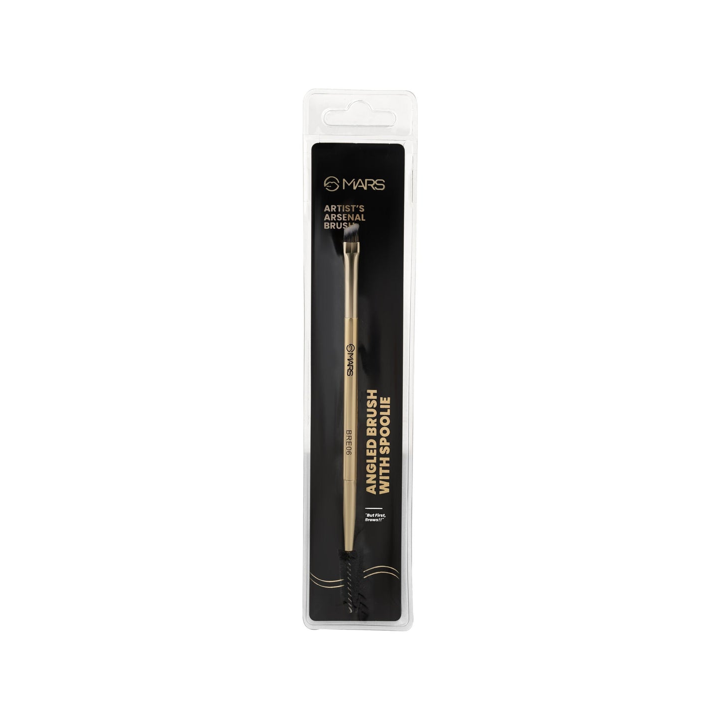 MARS Cosmetics Artist'S Arsenal Professional Angled Brush With Spoolie - Swadesiicart