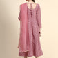 Kalini Paisley Embroidered Chikankari Georgette Anarkali Kurta With Dupatta Set | Swadesiicart