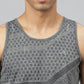 Alcis Men Heather Anti-Static Slim-Fit Swadesiicartnce Running Singlet | Swadesiicart