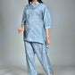 Morchari Digital Print Semi Muslin Co-Ord Set Top & Trouser-Multicolor - Swadesiicart