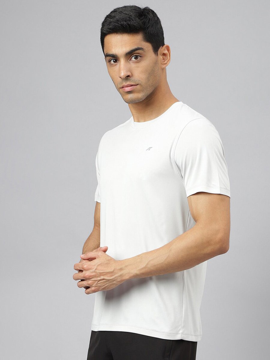 Alcis Men Anti-Static Soft-Touch Slim-Fit Sports for All Round Neck T-Shirt | Swadesiicart