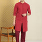 House of Pataudi Men Chikankari Embroidered Pure cotton Jashn Kurta with Pyjama | Swadesiicart