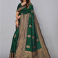 Kalini Ethnic Motifs Zari Banarasi Saree | Swadesiicart