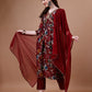 Alia Cut Floral Printed Embroidered Kurta With Pant & Dupatta, Multicolor - Hiral Fashion
