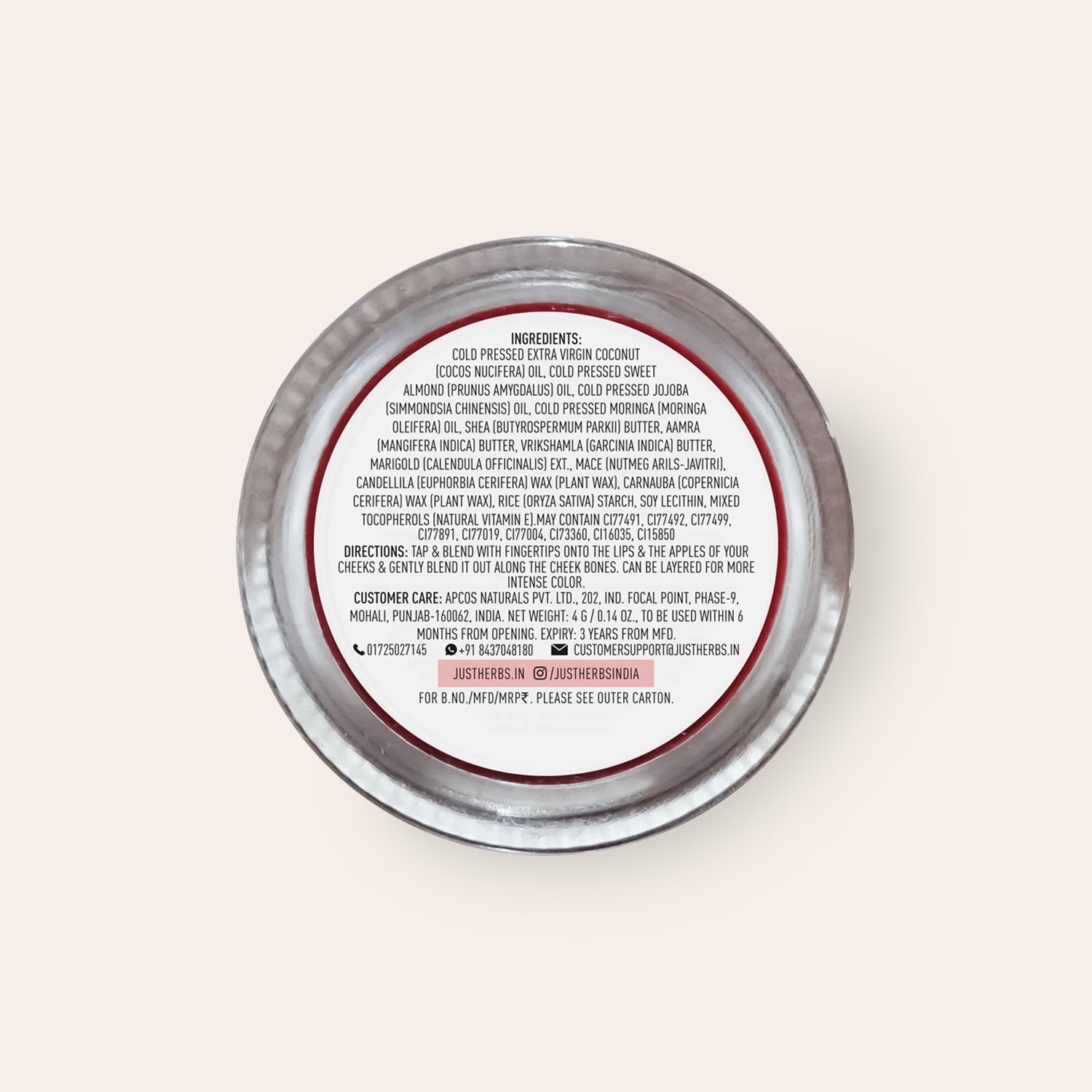 Herb Enriched Lip & Cheek Tint Pale Pink 03