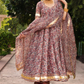 Pomcha Jaipur Gulbagh Organza Anarkali Set | Swadesiicart
