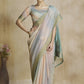 Anaita Grey Fancy Fabric With Digital Print Saree With Blouse