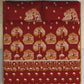 SPACES Red & Yellow Ethnic Motifs Cotton 210 TC King Bedsheet With 2 Pillow Covers - Swadesiicart