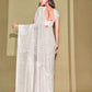 Tikhi Imli White Sequinned Embellished Saree | Swadesiicart
