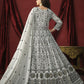 Stunning White Front & Back Embroidered Trendy Anarkali Suit - Emponline | Swadesiicart