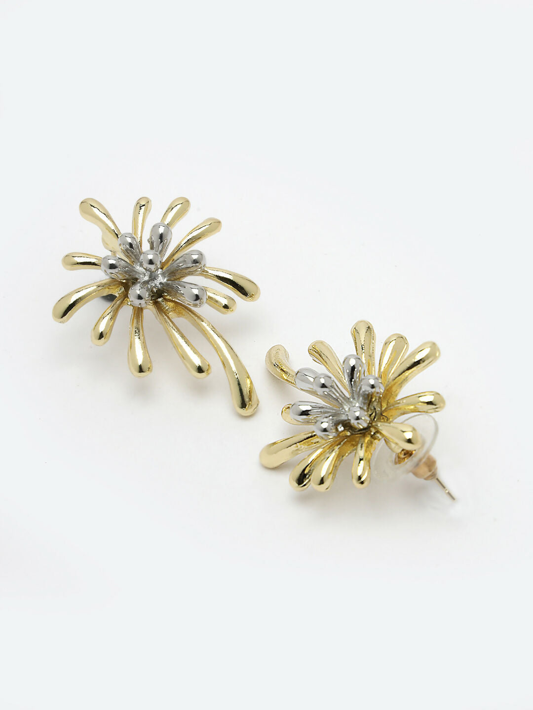 NVR Women Gold-Polished Drop Earrings | Swadesiicart