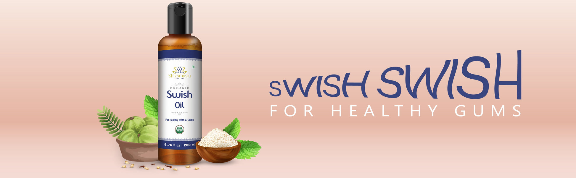 Shivamastu Ayurveda Organic Swish Oil - Swadesiicart