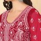 HERE&NOW Chikankari Embroidered Thread Work Georgette Anarkali Kurta | Swadesiicart