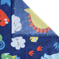 Home Sizzler Blue & Yellow Printed 210 TC Bedsheet with Pillow Covers - Swadesiicart