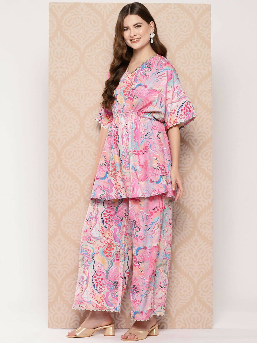 Ahalyaa Women's Traditional Wear Co-ods - Multi | Swadesiicart