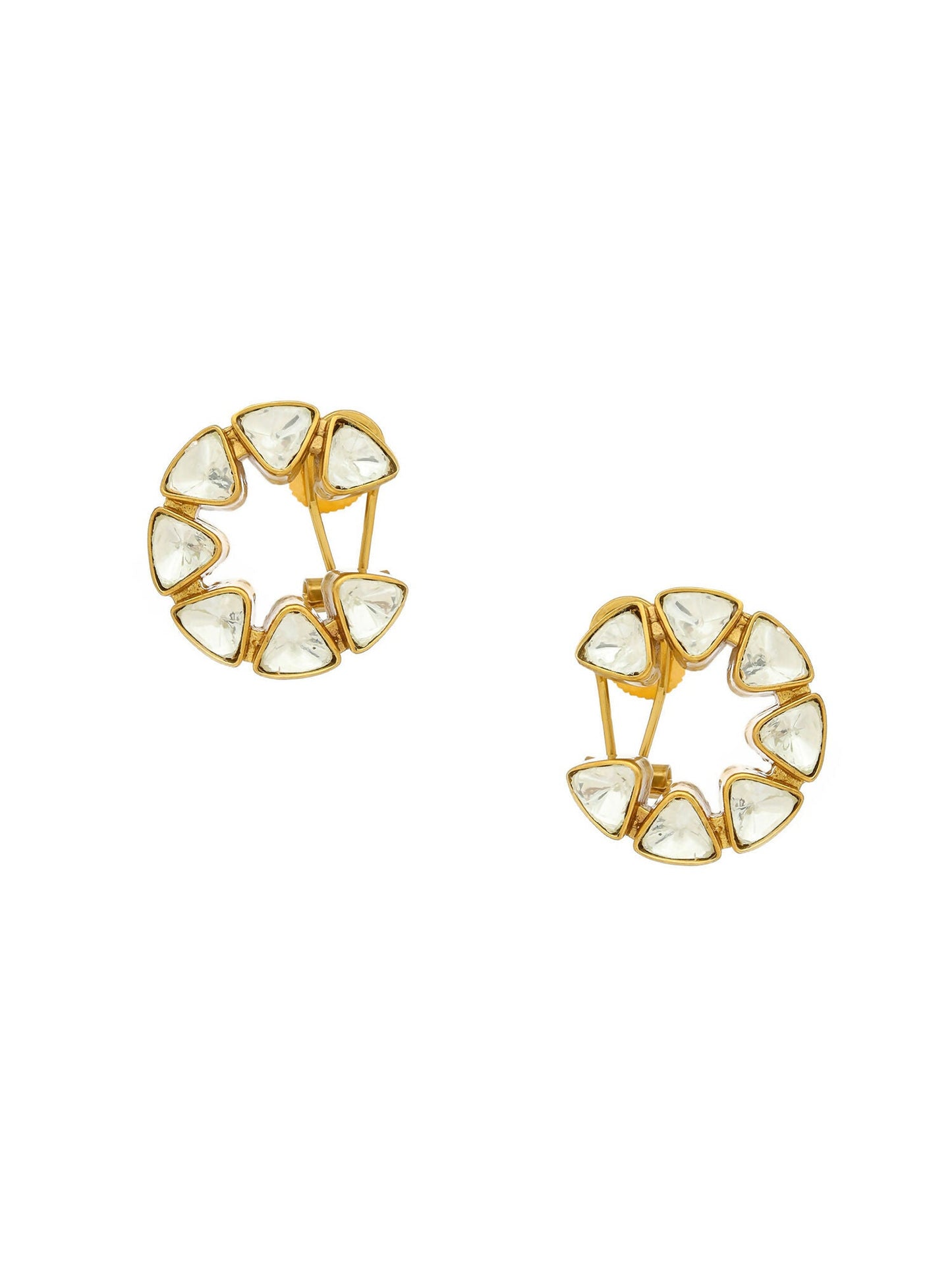 Moissanite Earrings - Ruby Raang | Swadesiicart