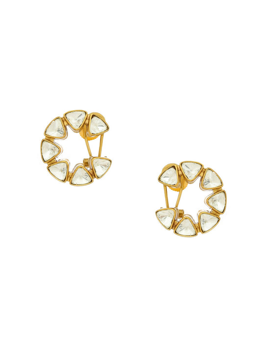 Moissanite Earrings - Ruby Raang | Swadesiicart