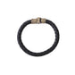 NVR Men's Black Leather Bracelet - Swadesiicart
