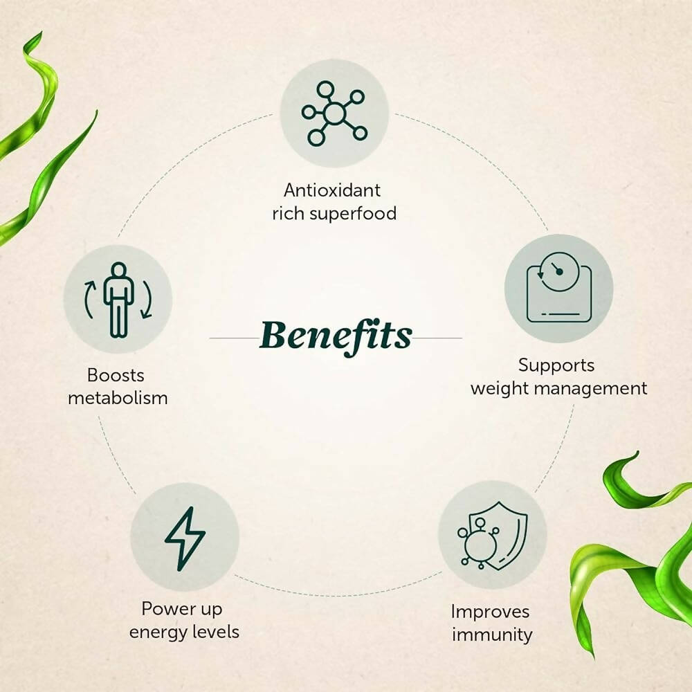 Neuherbs Organic Spirulina Tablets - Swadesiicart