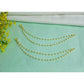 NVR Pearl Studded Classic Gold-Polished 2 Line Ear Chain Ear Cuff | Swadesiicart