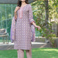 BulBul Fashionista Cotton Purple Kurta Set with Dupatta - Swadesiicart
