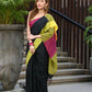Beatitude Black Cotton Handloom Saree