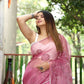 Vamsee Meghna-Green Lavender Organza Saree - Swadesiicart