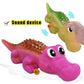 Sage Square Durable Interactive Dog Squeaky Crocodile Toy (Random Color) - Swadesiicart