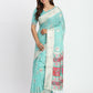 Shree Shyam Fashion Linen Cotton Sea Green Saree
