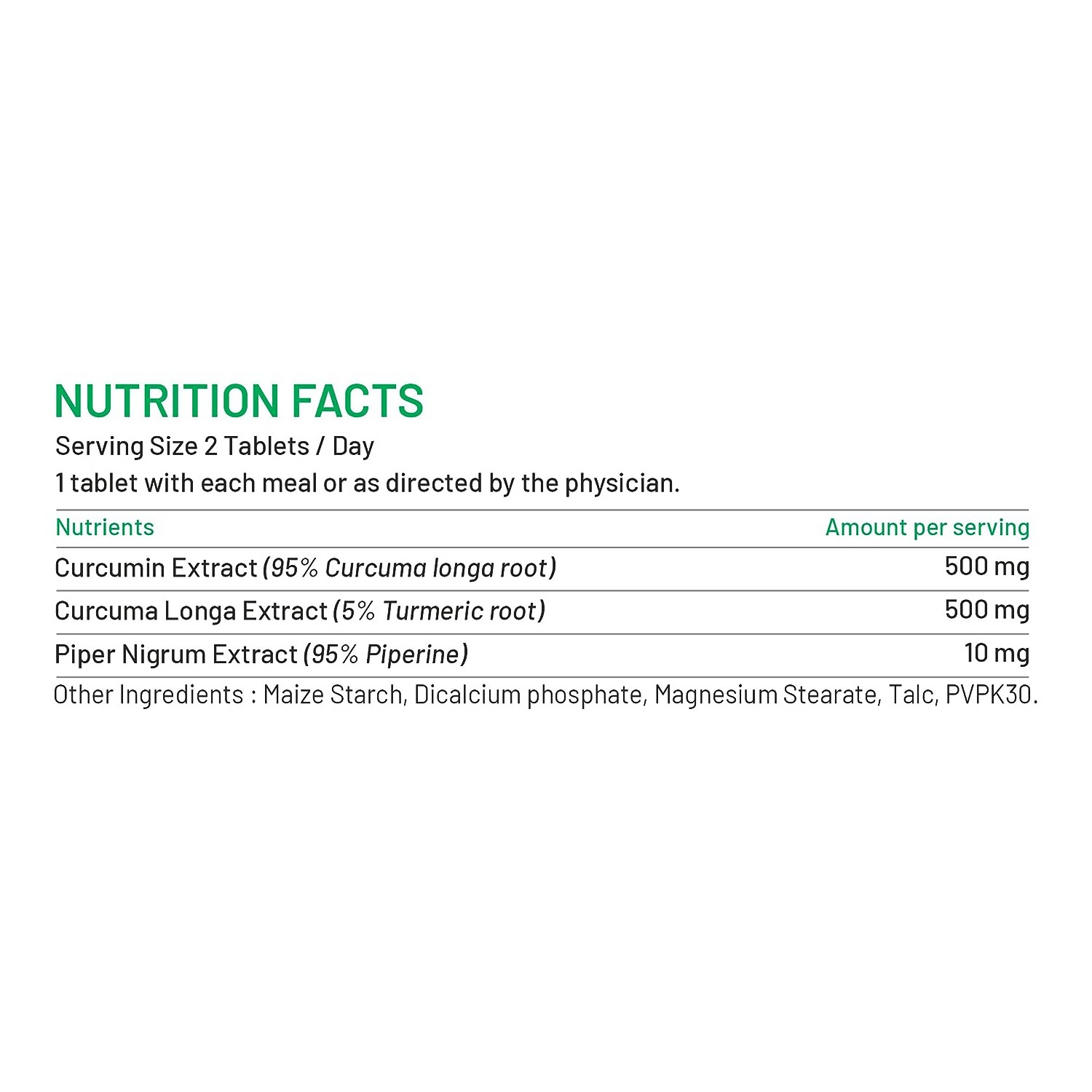 Bliss Welness Curcumin Biopiperine Tablets - Swadesiicart