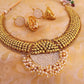 White Pearls Antique Necklace Set