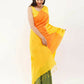 Exclusive Collection Beautiful Khadi Cotton Yellow Orange Green Handloom Saree - Swadesiicart