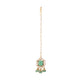 Nuyug 22K Gold-Plated Kundan & Green Stone Embellished Maang Tikka Head Jewellery | Swadesiicart