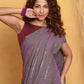 Very Much Indian Designer Mul Cotton Handloom Saree with Sequins - Dual Tone Lavender | Swadesiicart